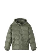 Nknmatt Puffer Jacket Fo Fôret Jakke Green Name It