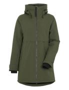 Helle Wns Parka 5 Outerwear Parka Coats Green Didriksons