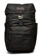 Barbour Essential Wax Backpack Ryggsekk Veske Black Barbour