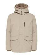 Slhpiet Jacket Parkas Jakke Cream Selected Homme