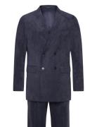 Fine Corduroy Superflex Dbsuit Dress Navy Lindbergh