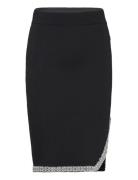 Fashion Knit Skirt Kort Skjørt Black Karl Lagerfeld