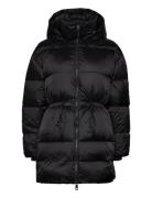 Waisted Down Padded Jacket Fôret Jakke Black Calvin Klein