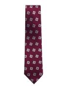 Burgundy Triple Square Silk Tie Slips Burgundy AN IVY