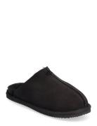 Shearling Slippers Slippers Tøfler Black ENKEL Living