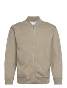 Slhmack Sweat Bomber Ls Noos Bomberjakke Jakke Beige Selected Homme