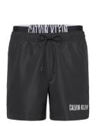 Medium Double Wb Badeshorts Black Calvin Klein