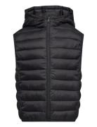 Quilted Gilet With Hood Fôret Vest Black Mango