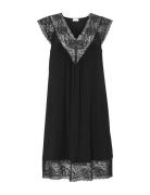 Nightdress No Sleeve Nattkjole Black Damella Of Sweden