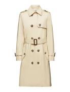 Coats Woven Trench Coat Kåpe Beige Esprit Casual