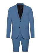 Plain Mens Suit Dress Blue Lindbergh