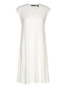 Vmmarijune Sl Knee Dress Jrs Knelang Kjole White Vero Moda