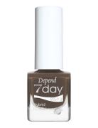 7Day Hybrid Polish 7302 Neglelakk Sminke Brown Depend Cosmetic