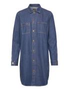 Unionall Shirt Dress Knelang Kjole Blue Lee Jeans