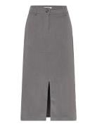 Mschhenrika Skirt Langt Skjørt Grey MSCH Copenhagen