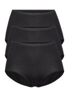 Decoy Maxi Brief, 3-Pack Gots Hipstertruse Undertøy Black Decoy