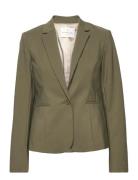 Jacket Blazers Single Breasted Blazers Khaki Green Rosemunde