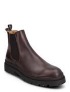 Sonny Leather Shoe Støvletter Chelsea Boot Brown Sneaky Steve