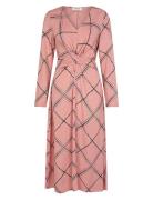 Hardiemd Print Dress Knelang Kjole Pink Modström