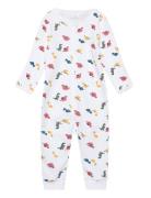 Nbmnightsuit Zip Bright White Dino Noos Pyjamas Sie Jumpsuit White Nam...