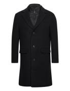 Slhjoseph Wool Coat Noos Ullfrakk Frakk Black Selected Homme