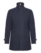 Slhreuben Wool Coat Noos Ullfrakk Frakk Navy Selected Homme