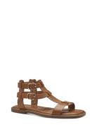 Women Sandals Flate Sandaler Brown Tamaris