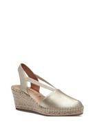 Women Sling Sko Wedge Gold Tamaris