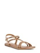 Women Sandals Flate Sandaler Gold Tamaris