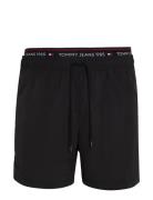 Dw Sf Medium Drawstring Joggebukser Black Tommy Hilfiger