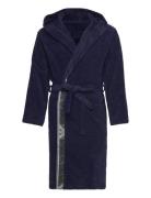 Unisex Woven Bathrobe Morgenkåpe Badekåpe Navy Emporio Armani