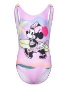 Swimsuit Badedrakt Badetøy Purple Minnie Mouse