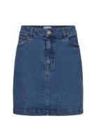 Nululu Short Denim Skirt Kort Skjørt Blue Nümph