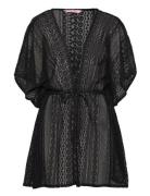 Lace Open Kaftan Strandklær Black Hunkemöller