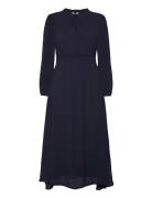 Dotta - Dress Knelang Kjole Navy Claire Woman