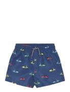 Scooter Print Swimming Trunk Badeshorts Navy Mango