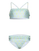 Floral Print Bikini Bikini Blue Mango