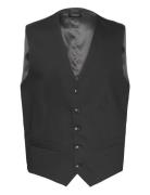 Technical Stretch Waistcoat Dressvest Black Lindbergh Black