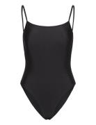 Solid Euna Swimsuit Badedrakt Badetøy Black Becksöndergaard