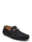 Slhsergio Suede Horsebit Driving Shoe Mokasiner Lave Sko Black Selecte...