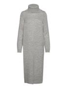 Onlbrandie L/S Roll Neck Dress Knt Noos Knelang Kjole Grey ONLY