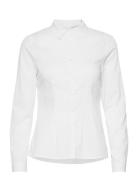 Ihdima Sh Tops Shirts Long-sleeved White ICHI