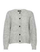 Slflulu Ls Knit Short Cardigan Noos Tops Knitwear Cardigans Grey Selec...