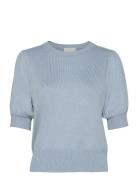 Liva Strik T-Shirt Tops Knitwear Jumpers Blue Minus