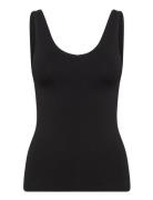 Numarie Singlet Tops T-shirts & Tops Sleeveless Black Nümph