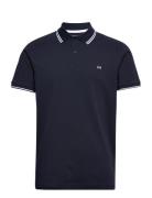 Slhdante Sport Ss Polo Noos Tops Polos Short-sleeved Navy Selected Hom...