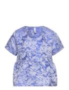 Pkrose Ss Top Tops Blouses & Tunics Blue Little Pieces