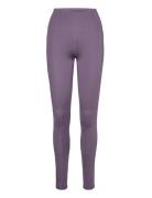 Optime Long T Sport Running-training Tights Purple Adidas Performance