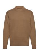 Jjejack Knit Crew Neck Sn Tops Knitwear Round Necks Brown Jack & J S