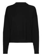 Merino Wool Pullover Tops Knitwear Jumpers Black Rosemunde